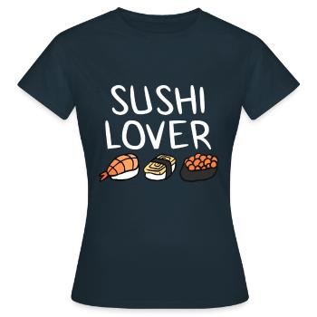 Sushi - T-shirt Femme - marine - Devant - AI Model Female 172 dark (172cm)