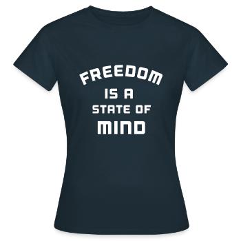 Funny Quotes, Funny Quotes, Cool Quote, Cool Quote - Women's T-Shirt - navy - Front - AI Model Female 172 dark (172cm)