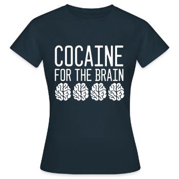 Kokain Cocaine - Frauen T-Shirt - Navy - Vorne - AI Model Female 172 dark (172cm)