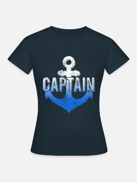 Kapitän - Dame-T-shirt - marineblå
