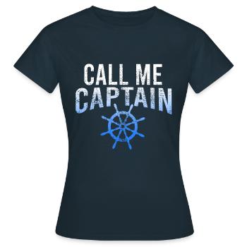 Capitaine - T-shirt Femme - marine - Devant - AI Model Female 172 dark (172cm)