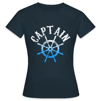 Capitaine - T-shirt Femme - marine - Devant - AI Model Female 172 dark (172cm)