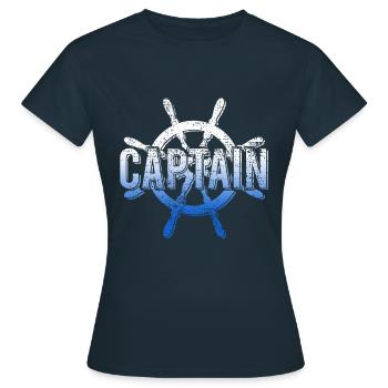 Capitaine - T-shirt Femme - marine - Devant - AI Model Female 172 dark (172cm)