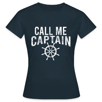 Capitaine - T-shirt Femme - marine - Devant - AI Model Female 172 dark (172cm)