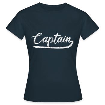 Capitaine - T-shirt Femme - marine - Devant - AI Model Female 172 dark (172cm)