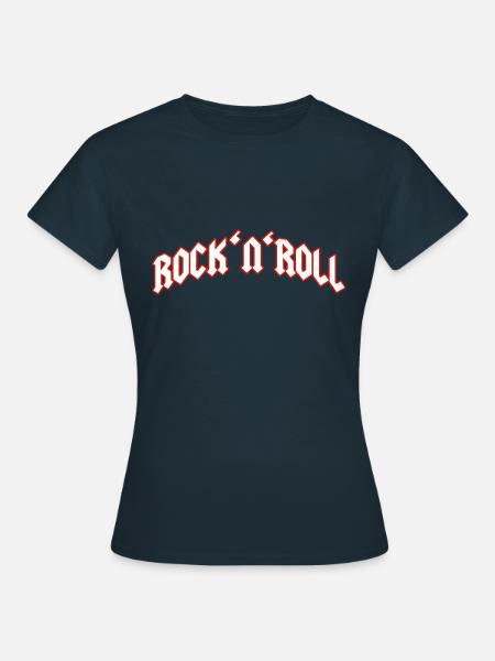 Rock and Roll - Frauen T-Shirt - Navy