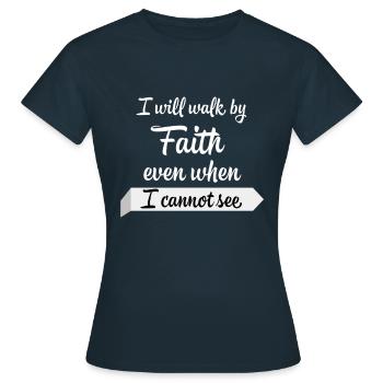 Jésus, Jésus, Jésus chrétien chrétien chrétien chrétien - T-shirt Femme - marine - Devant - AI Model Female 172 dark (172cm)
