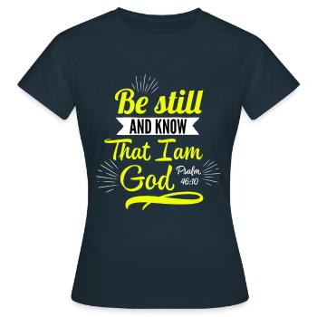 Jésus, Jésus, Jésus chrétien chrétien chrétien chrétien - T-shirt Femme - marine - Devant - AI Model Female 172 dark (172cm)