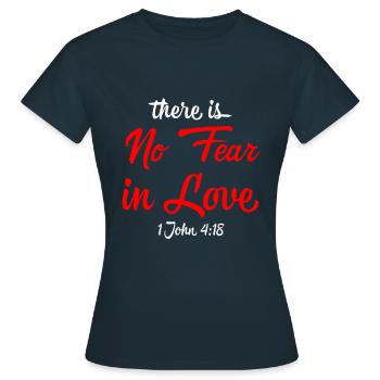 Jésus, Jésus, Jésus chrétien chrétien chrétien chrétien - T-shirt Femme - marine - Devant - AI Model Female 172 dark (172cm)