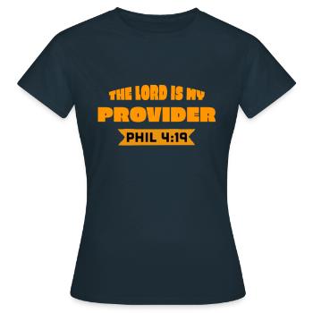 Jésus, Jésus, Jésus chrétien chrétien chrétien chrétien - T-shirt Femme - marine - Devant - AI Model Female 172 dark (172cm)
