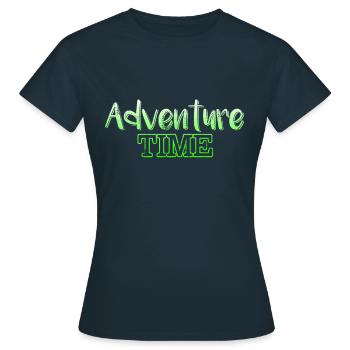 Aventure - T-shirt Femme - marine - Devant - AI Model Female 172 dark (172cm)