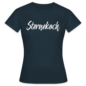 Sternekoch - Frauen T-Shirt - Navy - Vorne - AI Model Female 172 dark (172cm)