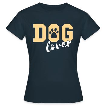 Amoureux des chiens - T-shirt Femme - marine - Devant - AI Model Female 172 dark (172cm)