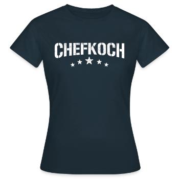 Chefkoch - Frauen T-Shirt - Navy - Vorne - AI Model Female 172 dark (172cm)