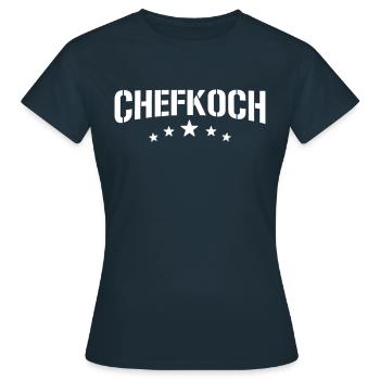 Chefkoch - Frauen T-Shirt - Navy - Vorne - AI Model Female 172 dark (172cm)