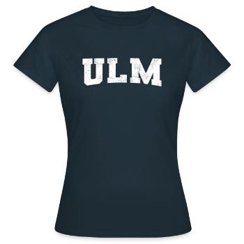 Ulm - T-shirt Femme - marine - Devant - AI Model Female 172 dark (172cm)
