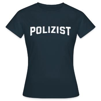 Polizist - Frauen T-Shirt - Navy - Vorne - AI Model Female 172 dark (172cm)