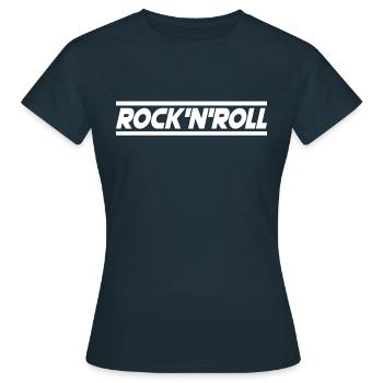 Rock n Roll - T-shirt Femme - marine - Devant - AI Model Female 172 dark (172cm)