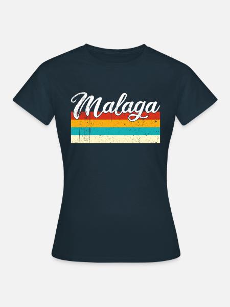 Malaga Retro Vintage - Frauen T-Shirt - Navy