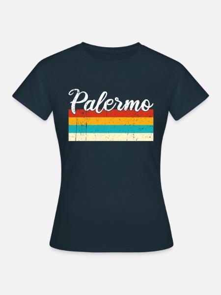 Palermo Retro Vintage - Frauen T-Shirt - Navy