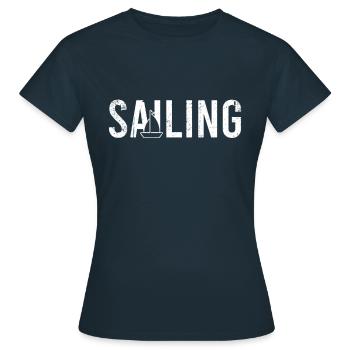 Sailing sailing - Women's T-Shirt - navy - Front - AI Model Female 172 dark (172cm)