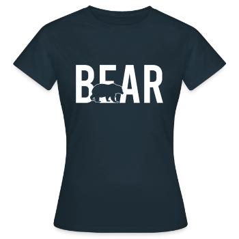 Bear bear - Women's T-Shirt - navy - Front - AI Model Female 172 dark (172cm)
