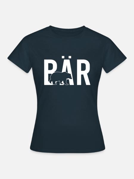 Bär - Frauen T-Shirt - Navy