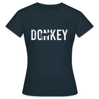 Donkey donkey - Women's T-Shirt - navy - Front - AI Model Female 172 dark (172cm)
