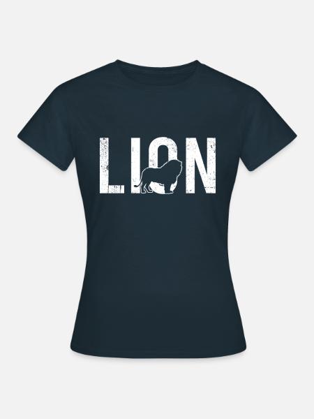 Löwe lion - Frauen T-Shirt - Navy