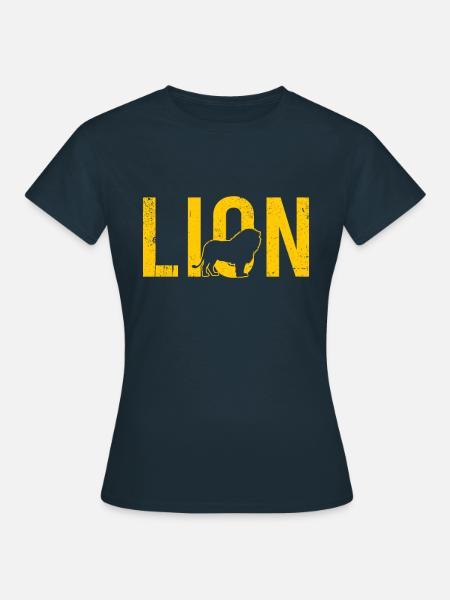Löwe lion - Frauen T-Shirt - Navy