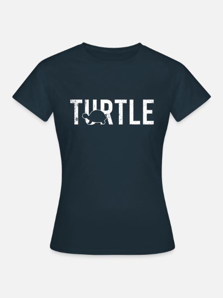Schildkröte turtle - Frauen T-Shirt - Navy