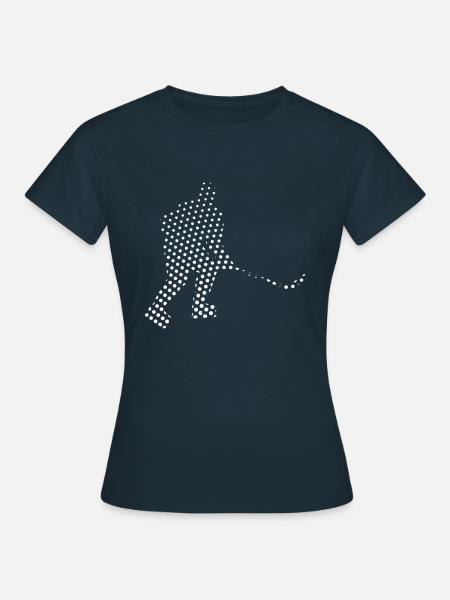 Eishockey - Frauen T-Shirt - Navy