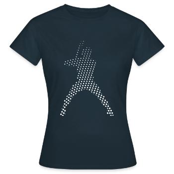 Baseball Baseballer - T-shirt Femme - marine - Devant - AI Model Female 172 dark (172cm)