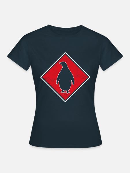Pinguin Logo - Frauen T-Shirt - Navy