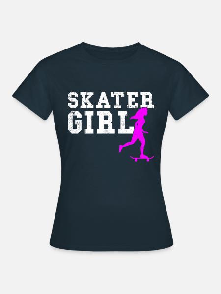 skater girl - Frauen T-Shirt - Navy