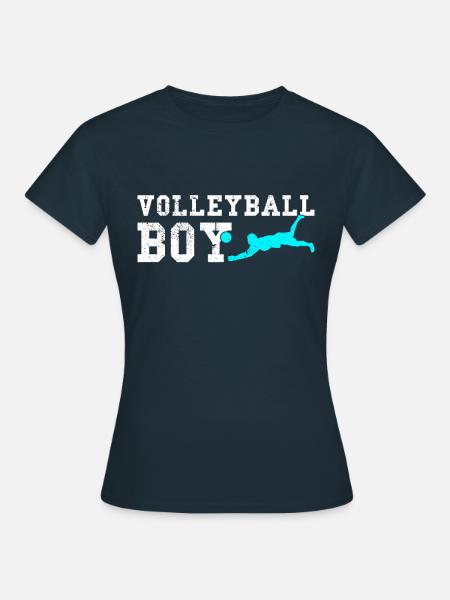 Volleyball boy - Frauen T-Shirt - Navy