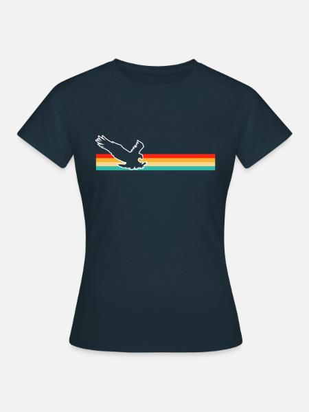 Adler Retro - Frauen T-Shirt - Navy