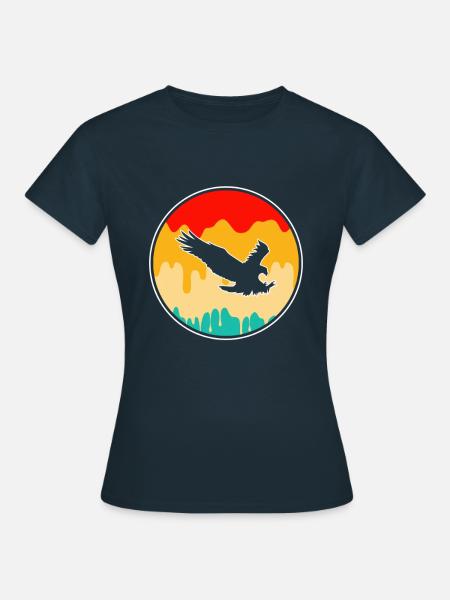 Adler Retro - Frauen T-Shirt - Navy