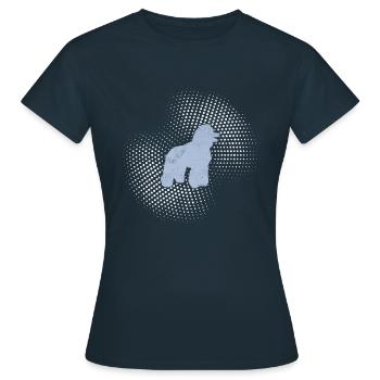 Caniche - T-shirt Femme - marine - Devant - AI Model Female 172 dark (172cm)