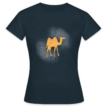 Chameau - T-shirt Femme - marine - Devant - AI Model Female 172 dark (172cm)