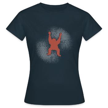 Orang-outan - T-shirt Femme - marine - Devant - AI Model Female 172 dark (172cm)