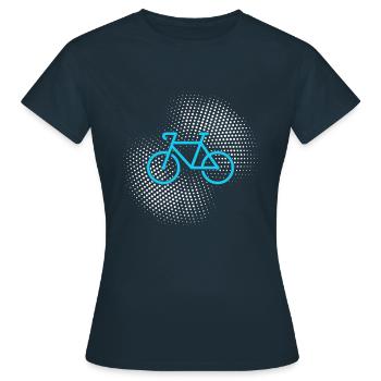 Bicyclette - T-shirt Femme - marine - Devant - AI Model Female 172 dark (172cm)