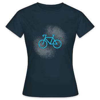 Bicyclette - T-shirt Femme - marine - Devant - AI Model Female 172 dark (172cm)