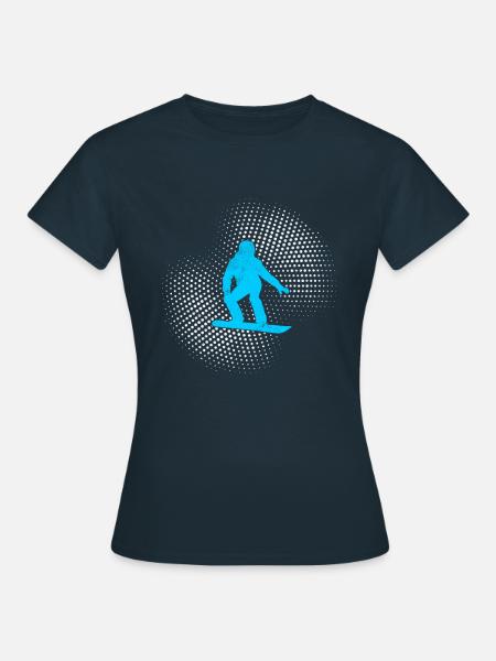 Snowboarding - Frauen T-Shirt - Navy