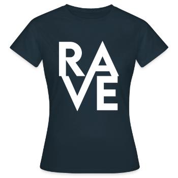 Rave Raver - T-shirt Femme - marine - Devant - AI Model Female 172 dark (172cm)