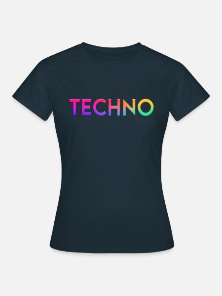 Techno - Frauen T-Shirt - Navy