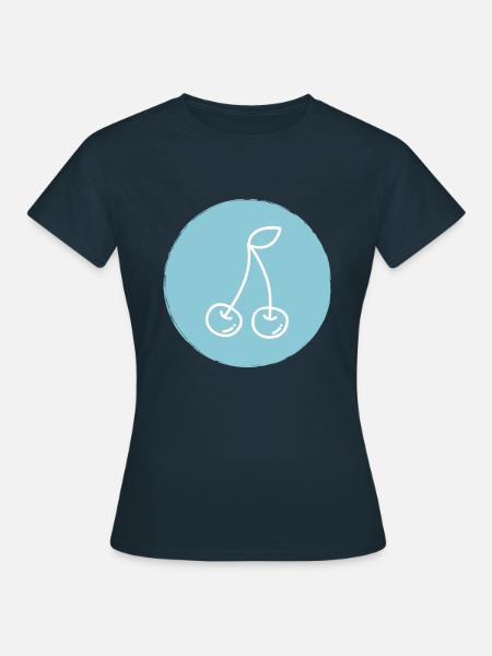 Kirsche - Frauen T-Shirt - Navy