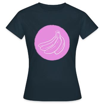 Banane - T-shirt Femme - marine - Devant - AI Model Female 172 dark (172cm)