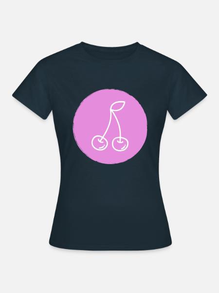 Kirsche - Frauen T-Shirt - Navy