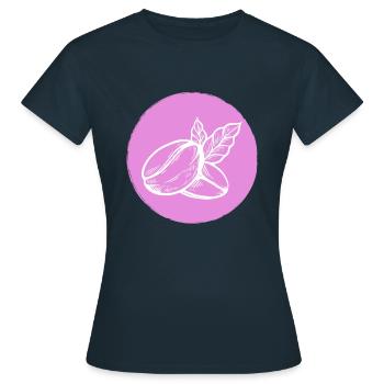 Café Grain de café - T-shirt Femme - marine - Devant - AI Model Female 172 dark (172cm)